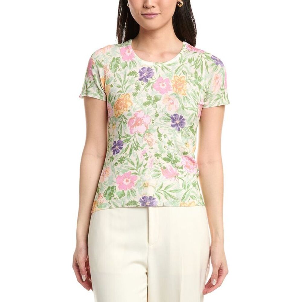 Tahari Asl Womens Petite Sweater, White